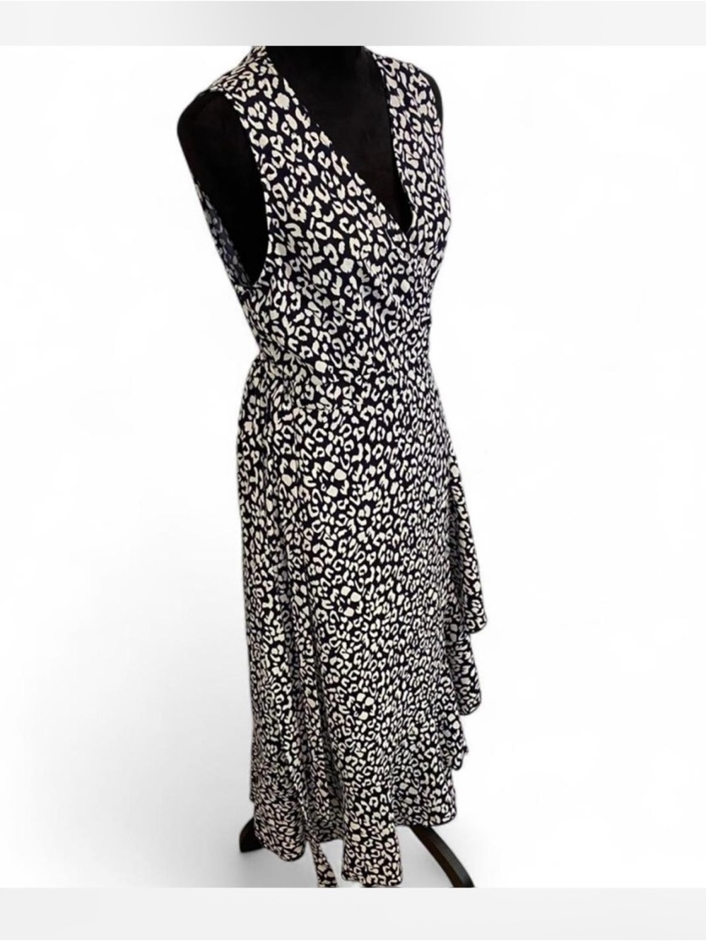 Leopard Print Wrap Dress